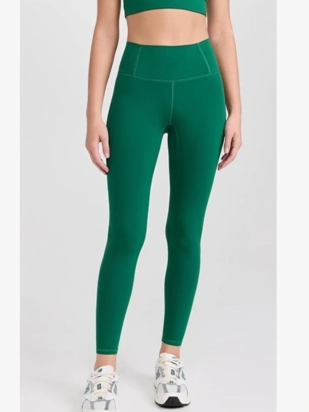 Green Free People Never Better Leggings - discontinued color